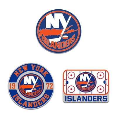 New York Islanders WinCraft Three-Piece Collector Pin Set