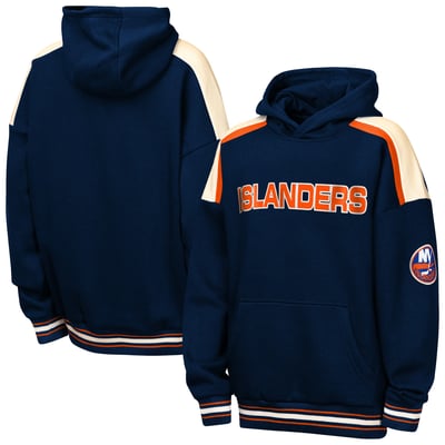  New York Islanders Outerstuff Youth Camaraderie Oversized Fleece Hoodie - Navy