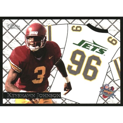 1996 Classic NFL Rookies Road Jersey Images #RJ1 Keyshawn Johnson