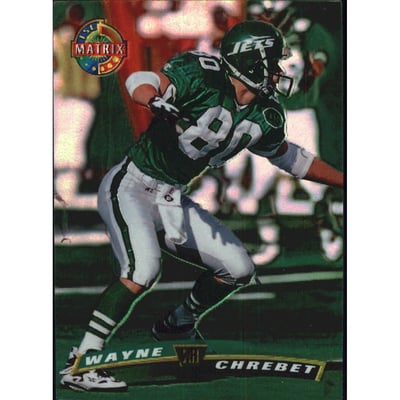 1996 Stadium Club Dot Matrix #186 Wayne Chrebet