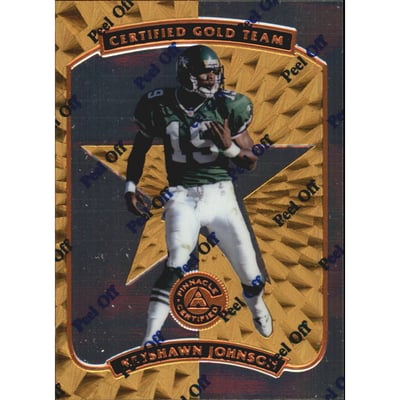 1997 Pinnacle Certified Certified Team Gold #19 Keyshawn Johnson