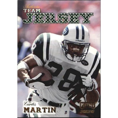 1998 Playoff Momentum Team Jerseys Away #R32 Curtis Martin
