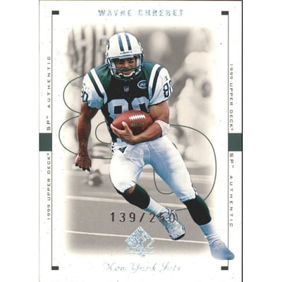 1999 SP Authentic Excitement #60 Wayne Chrebet