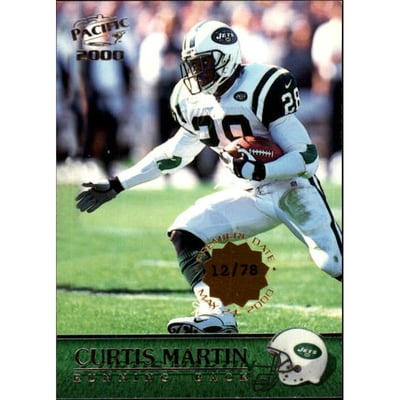 2000 Pacific Premiere Date #262 Curtis Martin