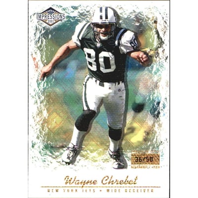 2001 Pacific Impressions Premiere Date #92 Wayne Chrebet