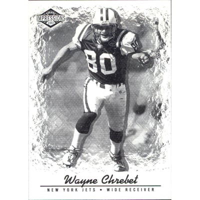 2001 Pacific Impressions Shadow #92 Wayne Chrebet