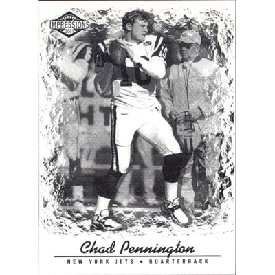 2001 Pacific Impressions Shadow #95 Chad Pennington