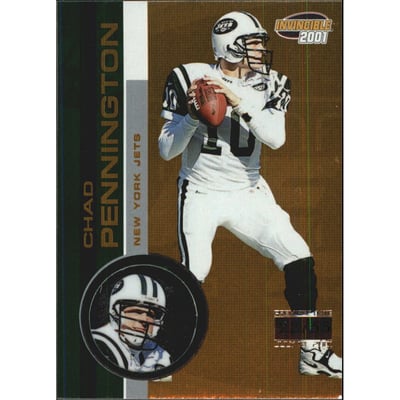 2001 Pacific Invincible Premiere Date #170 Chad Pennington