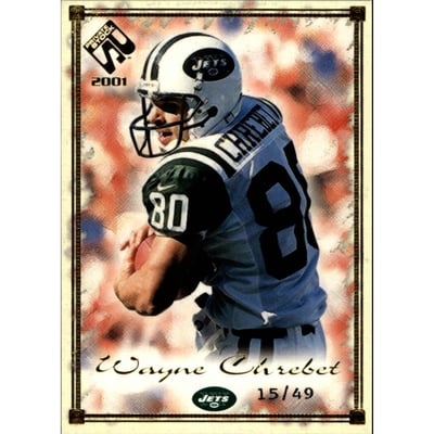 2001 Private Stock Gold Framed #66 Wayne Chrebet