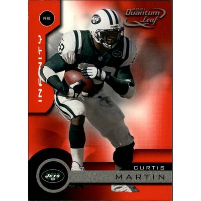 2001 Quantum Leaf Infinity Red #129 Curtis Martin