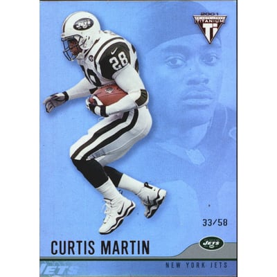 2001 Titanium Red #92 Curtis Martin