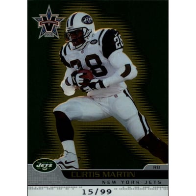 2001 Vanguard Gold #66 Curtis Martin