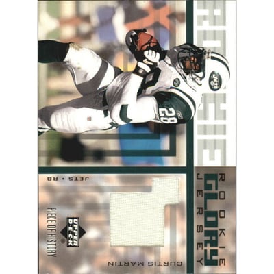2002 UD Piece of History Rookie Glory Jerseys #RGJCM Curtis Martin