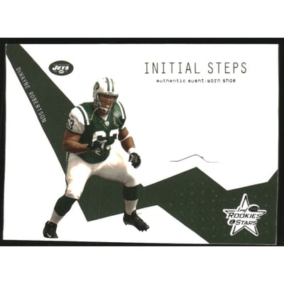 2003 Leaf Rookies and Stars Initial Steps Shoe #IS28 DeWayne Robertson