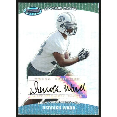 2004 Bowman's Best #156 Derrick Ward AU RC