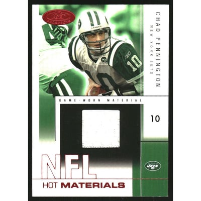 2004 Hot Prospects Hot Materials Red Hot #HMCP2 Chad Pennington