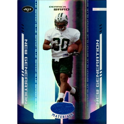 2004 Leaf Certified Materials Mirror Blue #167 Derrick Ward