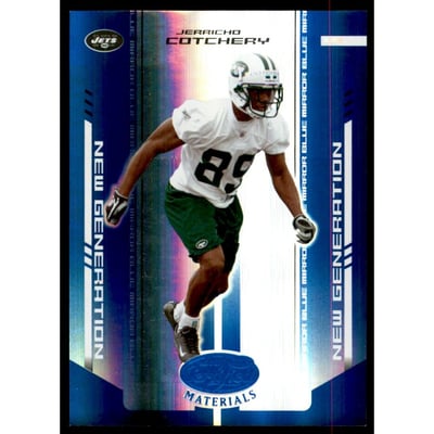 2004 Leaf Certified Materials Mirror Blue #177 Jerricho Cotchery
