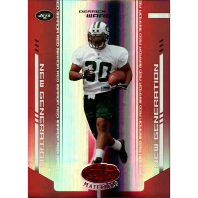 2004 Leaf Certified Materials Mirror Red #167 Derrick Ward
