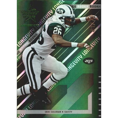 2004 Leaf Rookies and Stars Longevity Emerald #170 Erik Coleman