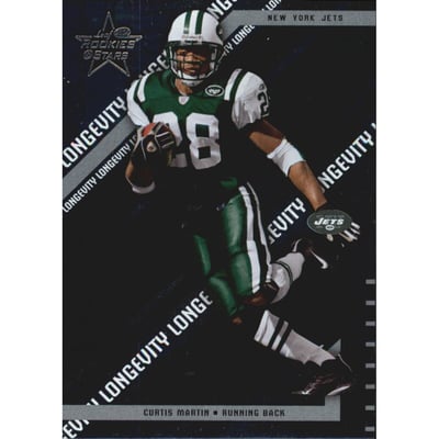 2004 Leaf Rookies and Stars Longevity Parallel #64 Curtis Martin
