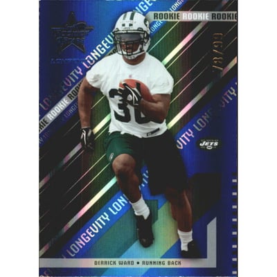 2004 Leaf Rookies and Stars Longevity Sapphire #216 Derrick Ward