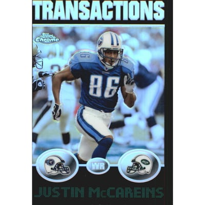 2004 Topps Chrome Black Refractors #3 Justin McCareins