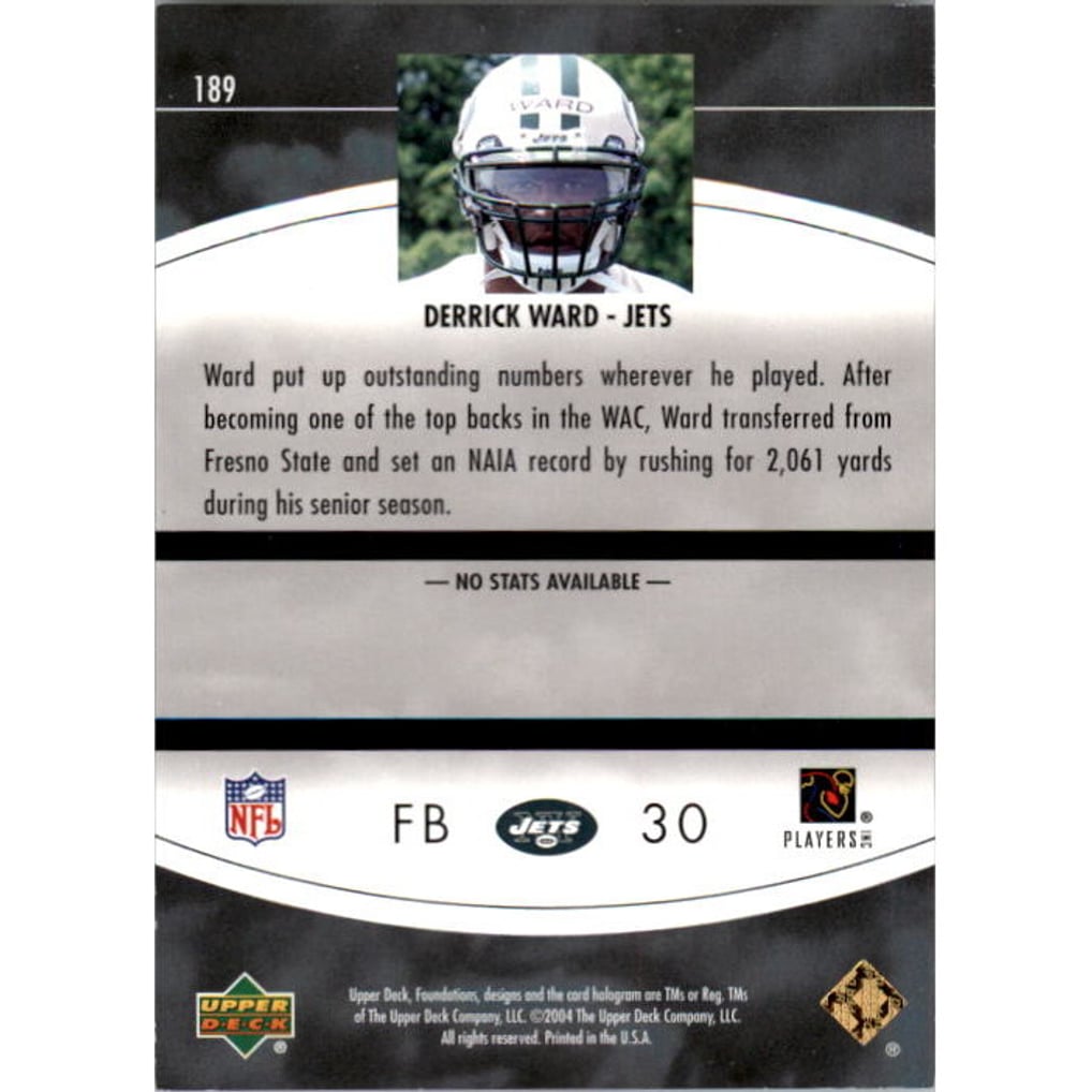 2004 Upper Deck Foundations Exclusive Gold #189 Derrick Ward