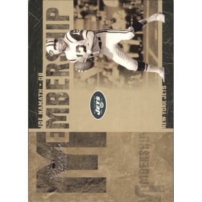 2005 Donruss Classics Membership Silver #MS15 Joe Namath