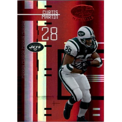 2005 Leaf Certified Materials Mirror Red #82 Curtis Martin