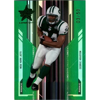 2005 Leaf Rookies and Stars Longevity Emerald #210 Cedric Houston