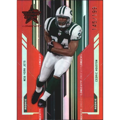2005 Leaf Rookies and Stars Longevity Ruby #210 Cedric Houston
