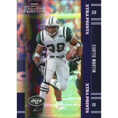 2005 Playoff Prestige Xtra Points Purple #95 Curtis Martin