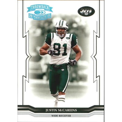 2005 Throwback Threads Platinum Holofoil #103 Justin McCareins