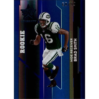 2006 Leaf Rookies and Stars Longevity Target Sapphire Parallel #224 Brad Smith