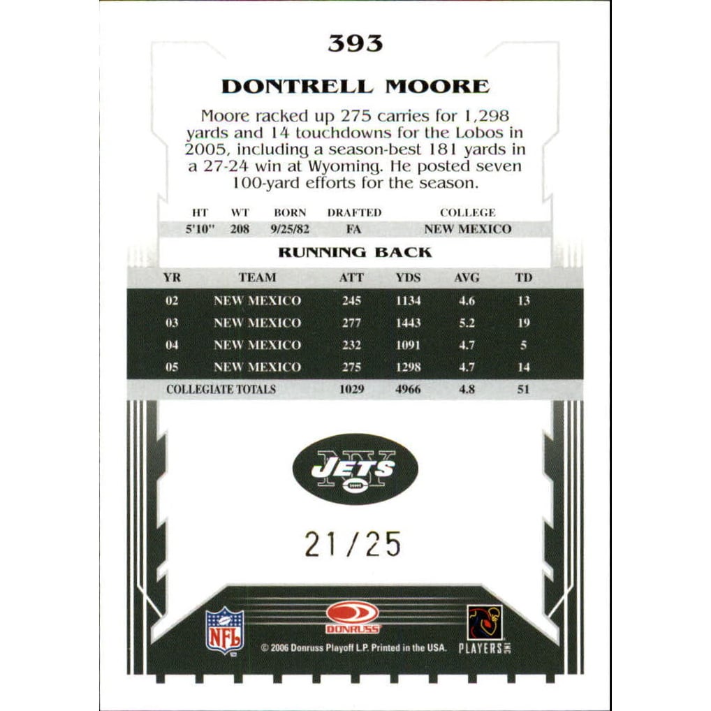 2006 Select Red #393 DonTrell Moore