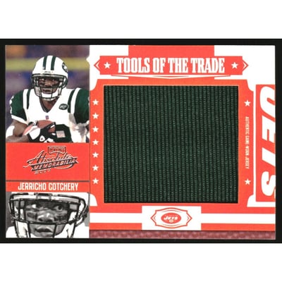 2007 Absolute Memorabilia Tools of the Trade Material Red Oversize #78 Jerricho Cotchery