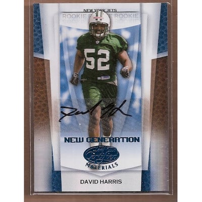 2007 Leaf Certified Materials Mirror Blue Signatures #160 David Harris