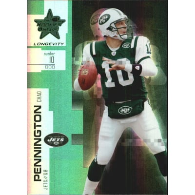 2007 Leaf Rookies and Stars Longevity Emerald #61 Chad Pennington