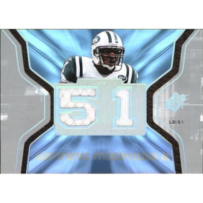 2007 SPx Winning Materials Jersey Number Dual #WMJV Jonathan Vilma