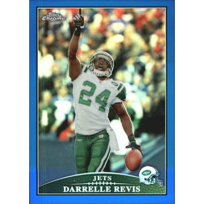 2009 Topps Chrome Blue Refractors #TC47 Darrelle Revis