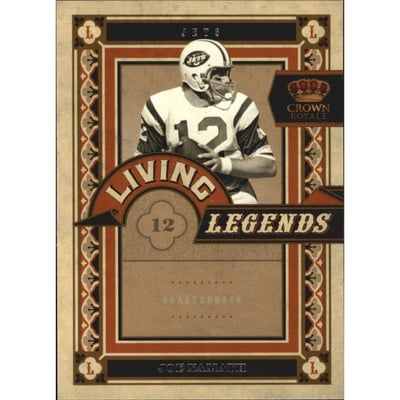 2010 Crown Royale Living Legends #9 Joe Namath