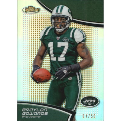 2011 Finest Gold Refractors #109 Braylon Edwards
