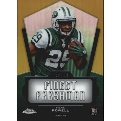 2011 Topps Chrome Finest Freshman Gold Refractors #FFBP Bilal Powell