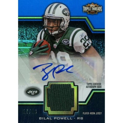 2011 Topps Triple Threads Autographed Unity Relics #TTUAR30 Bilal Powell