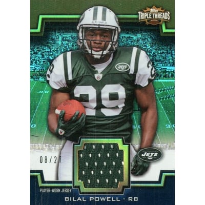 2011 Topps Triple Threads Unity Relics Sepia #TTUSR38 Bilal Powell