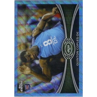 2012 Topps Chrome Blue Wave Refractors #BW122 Quinton Coples