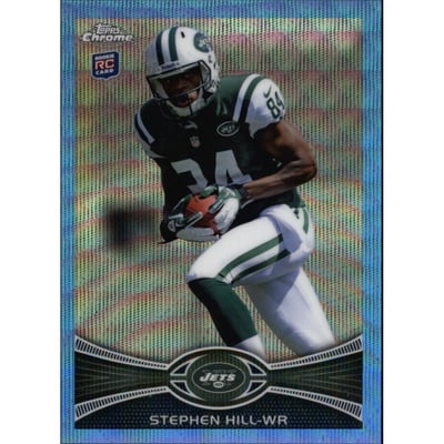2012 Topps Chrome Blue Wave Refractors #BW175 Stephen Hill