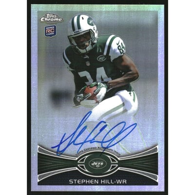2012 Topps Chrome Rookie Autographs Refractors #175 Stephen Hill