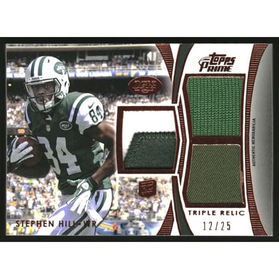 2012 Topps Prime Triple Relics Copper #TRSH Stephen Hill